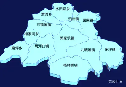 echarts宜昌市秭归县geoJson地图3d地图